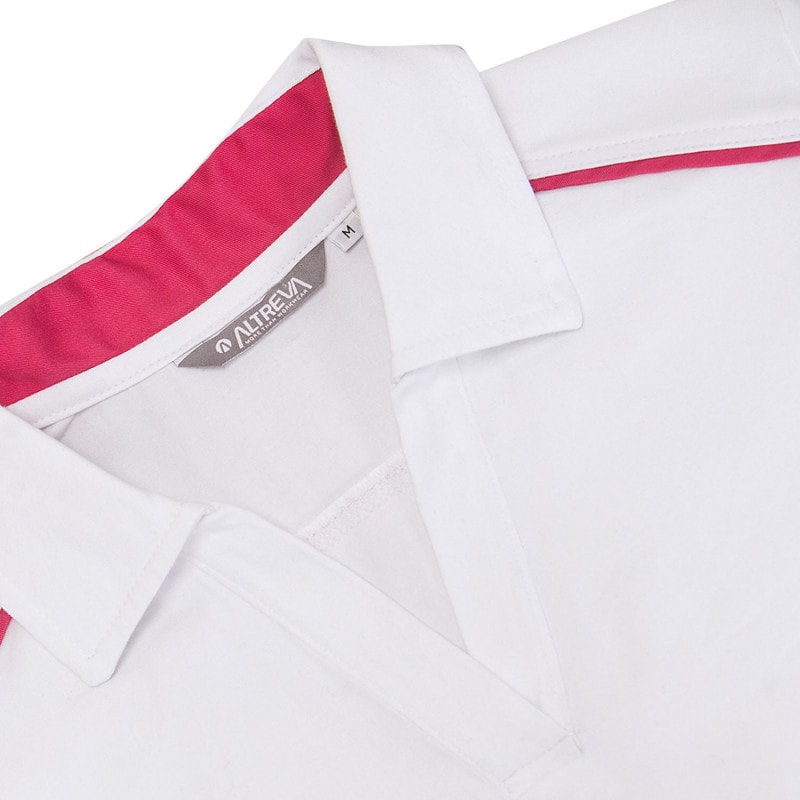 Tamara Long Polo Shirt S | Pink