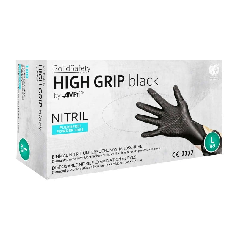 High Grip Nitrile Gloves Xl