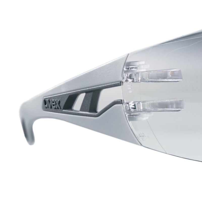 Uvex Pheos Safety Glasses Light Gray-Gray