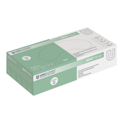 Unigloves Pearl Nitrile Gloves Mint | S