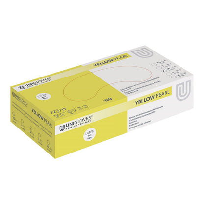 Unigloves Pearl Nitrile Gloves Yellow | Xs