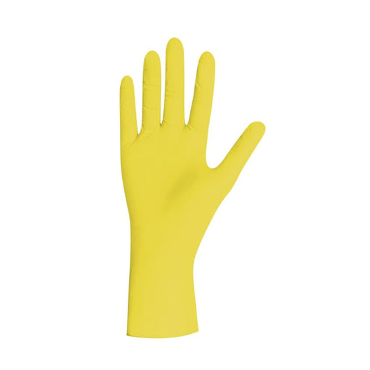 Unigloves Pearl Nitrile Gloves Yellow | M