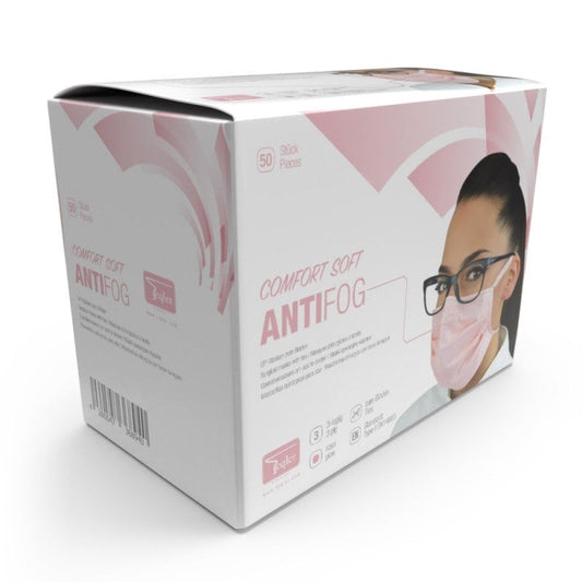 Surgical Mask for Lens Wearers Ties | Soft Pink