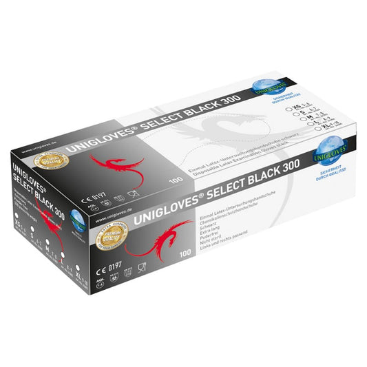 Unigloves Select Black 300 Xs
