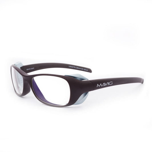 MAVIG X-Ray Protective Glasses BR126 L | Pb 0.75Mm | Cocoa / Light Blue