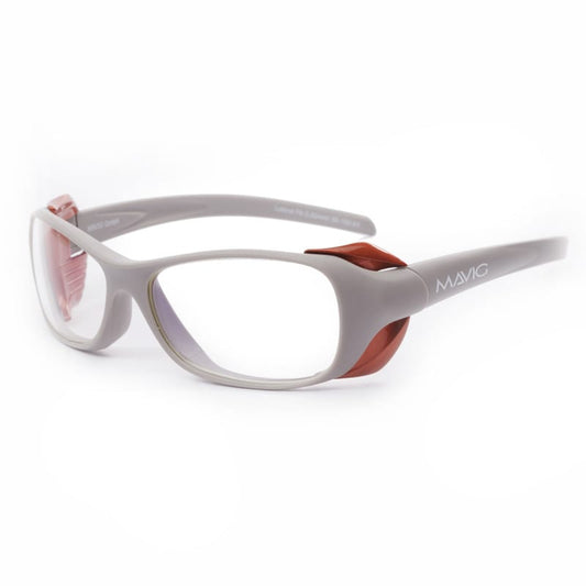 MAVIG X-Ray Protective Glasses BR126 L | Pb 0.50Mm | Silver Bronze / Orange
