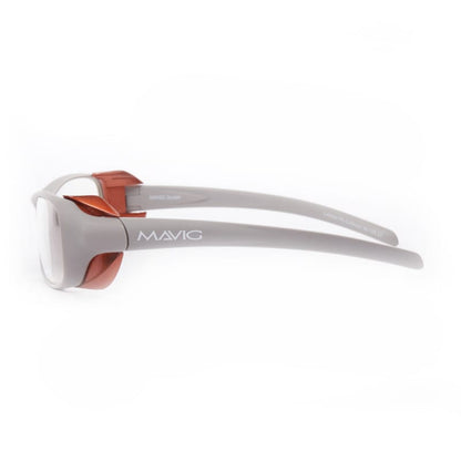 MAVIG X-Ray Protective Glasses BR126 S/M | Pb 0.50Mm | Silver Bronze / Orange
