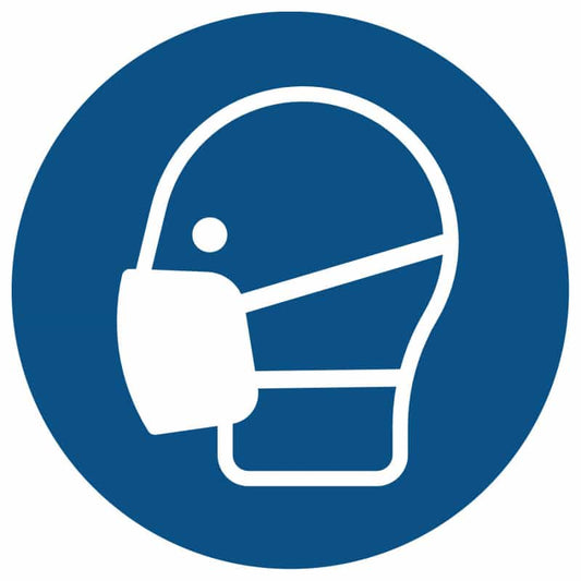 Wear Mask Mandatory Safety Stickers (Foil)