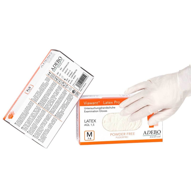 Viawant Latex Pro Examination Gloves S
