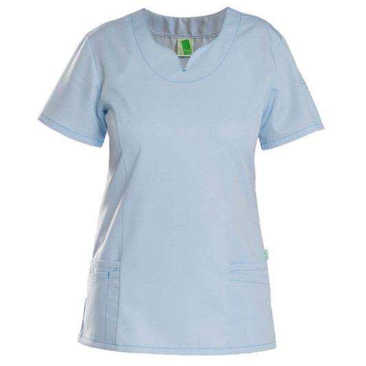 Women's TENCEL™ Scrub Top Light Blue | Xxl