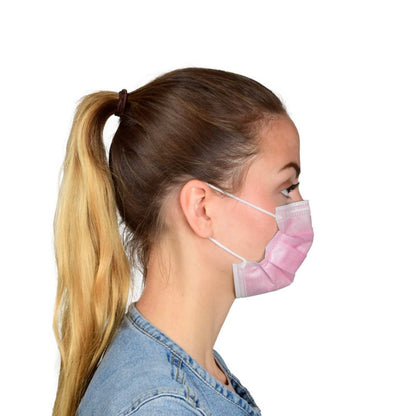 UNIGLOVES Surgical Mask small Bright Pink