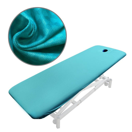 TOUCHME Treatment Table Covers With Face Cut-Out, 80 X 195 Cm | Hexagon Green