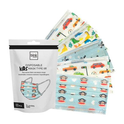 Face Mask for Children, 5 PCS Boys Mix