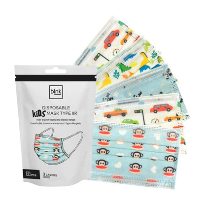 Face Mask for Children, 5 PCS Dinosaur Babies