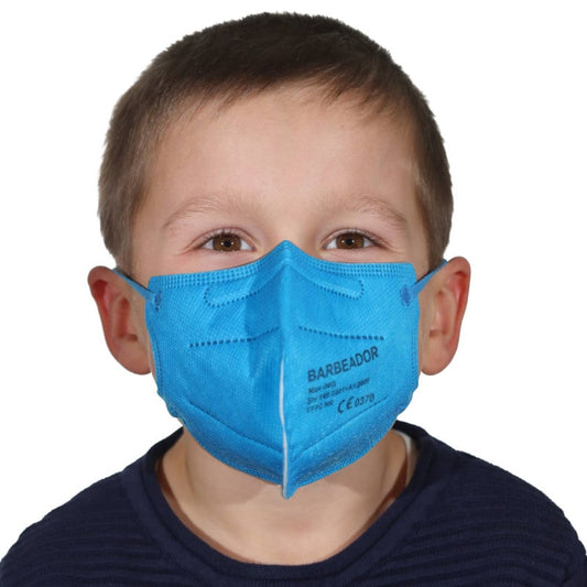 Coloured FFP2 Mask for Children Light Blue