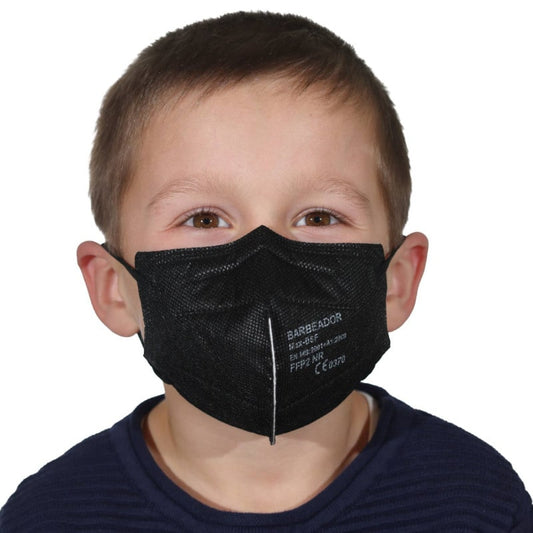 Coloured FFP2 Mask for Children Black