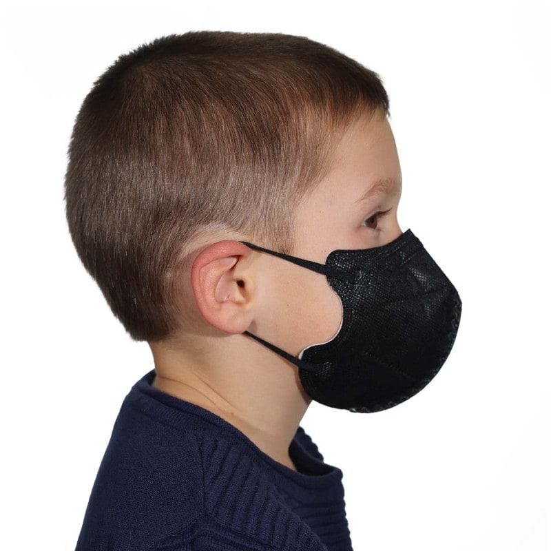 Coloured FFP2 Mask for Children Black