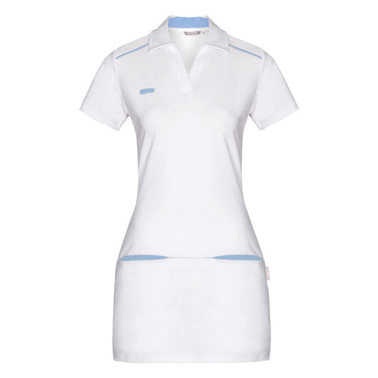Tamara Long Polo Shirt Xs | Light Blue