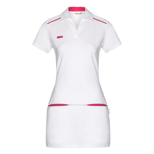 Tamara Long Polo Shirt S | Pink