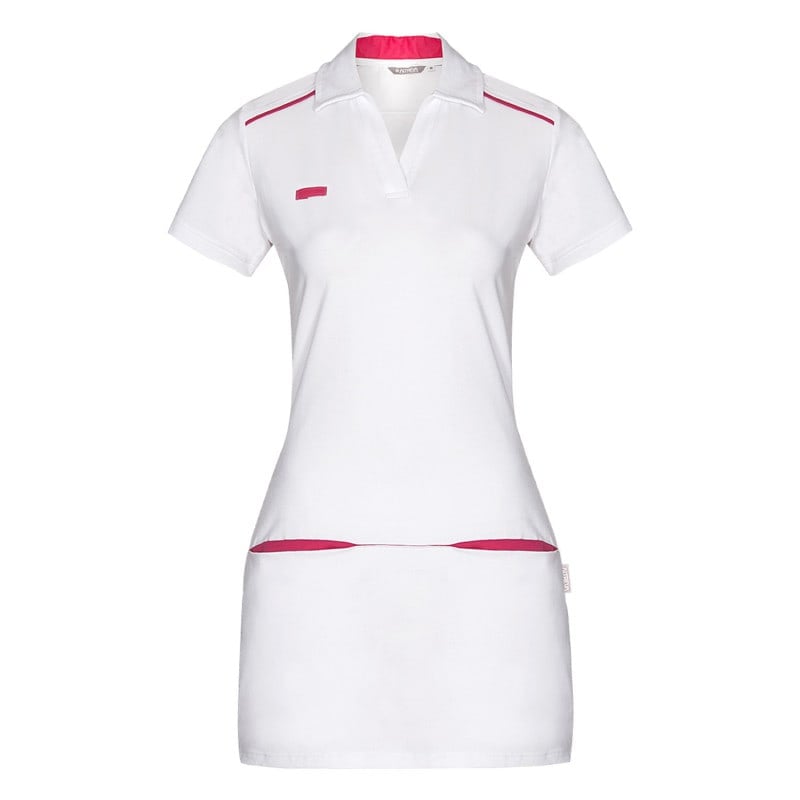 Tamara Long Polo Shirt M | Pink