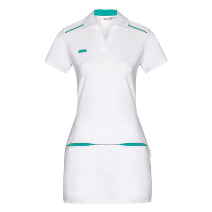 Tamara Long Polo Shirt Xs | Turquoise