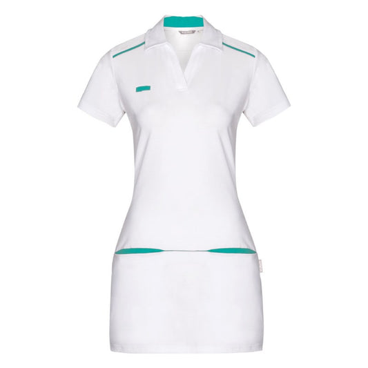 Tamara Long Polo Shirt S | Turquoise