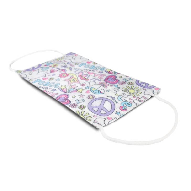 Teqler Surgical Masks with Design Peace.Peace