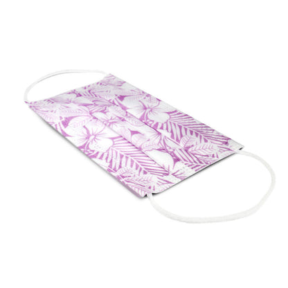 Teqler Surgical Masks with Design Pink Flowers