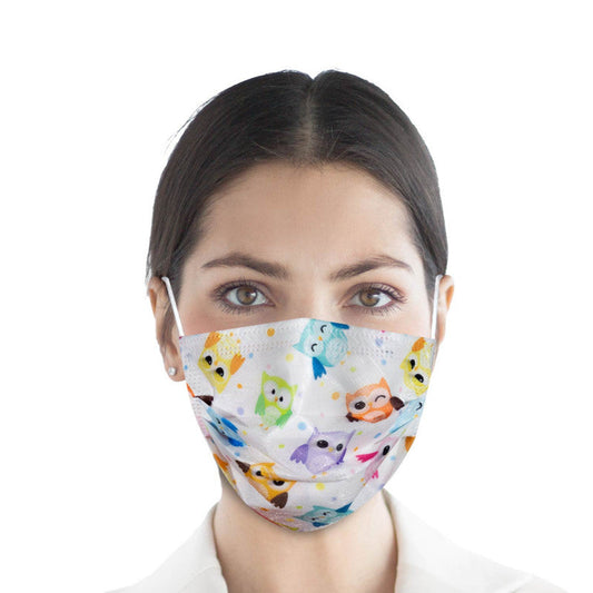 Teqler Surgical Masks with Design Owl