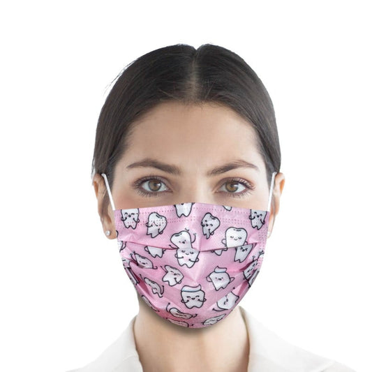 Teqler Surgical Masks with Design Tooth