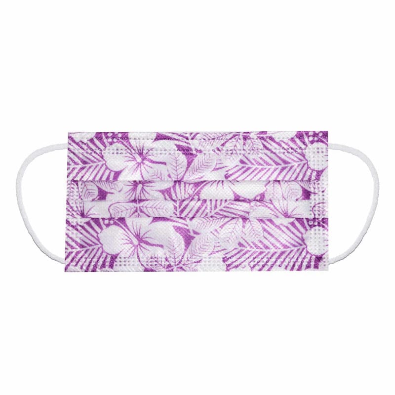 Teqler Surgical Masks with Design Pink Flowers