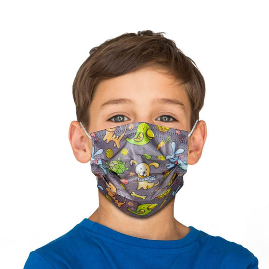Teqler Face Mask for Children with Design Animals