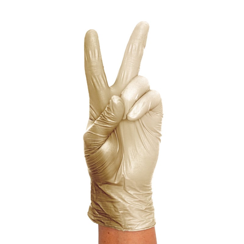 Unigloves FANCY Nitrile Gloves Gold | S