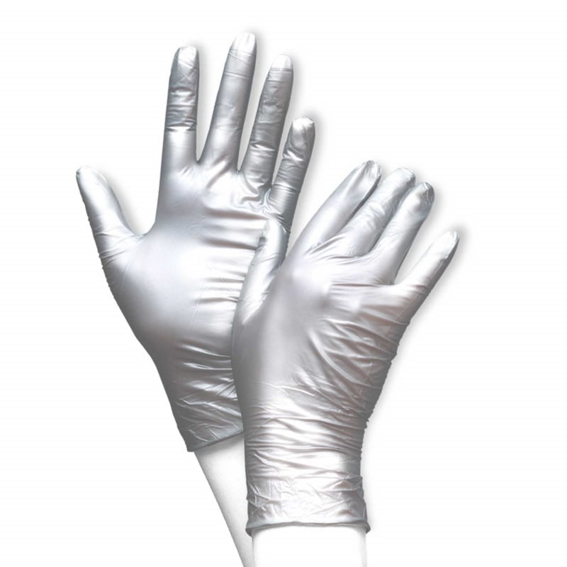 Unigloves FANCY Nitrile Gloves Silver | Xl