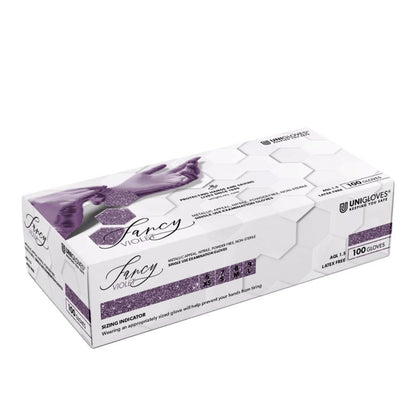 Unigloves FANCY Nitrile Gloves Violet | M