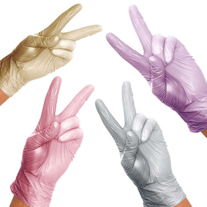 Unigloves FANCY Nitrile Gloves Rose | L
