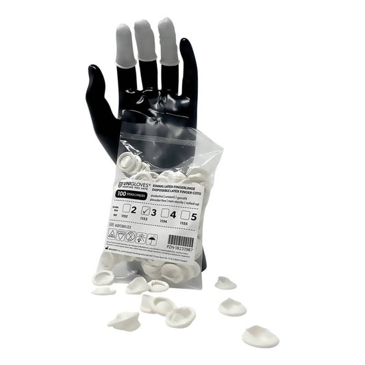 Unigloves Latex Finger Cots S