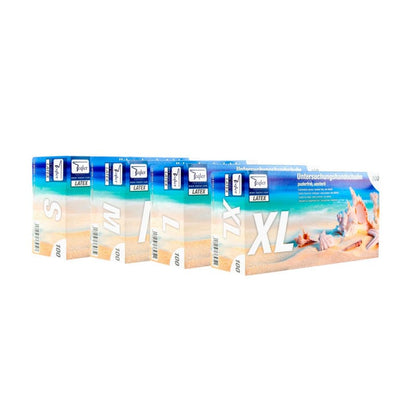 Teqler Latex Examination Gloves, Powder Free S
