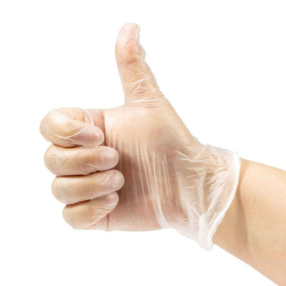 Teqler Vinyl Examination Gloves, Powder-free S