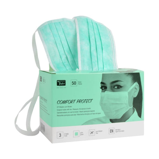 Surgical Mask, 3-ply Green