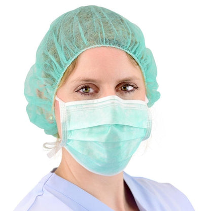 Surgical Mask, 3-ply Green