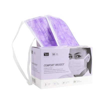 Surgical Mask, 3-ply Purple