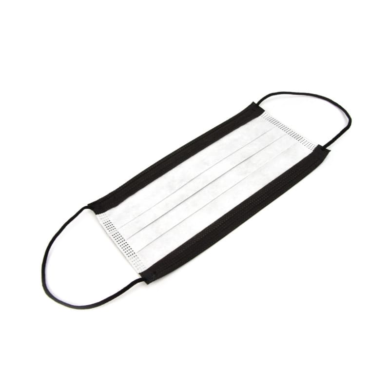 Teqler Surgical Mask, black With Elastic Ear Loops