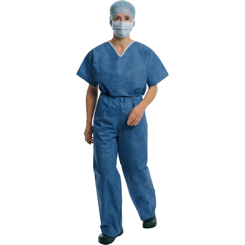 Foliodress® suit, Surgical Scrub Set Blue | Xxl