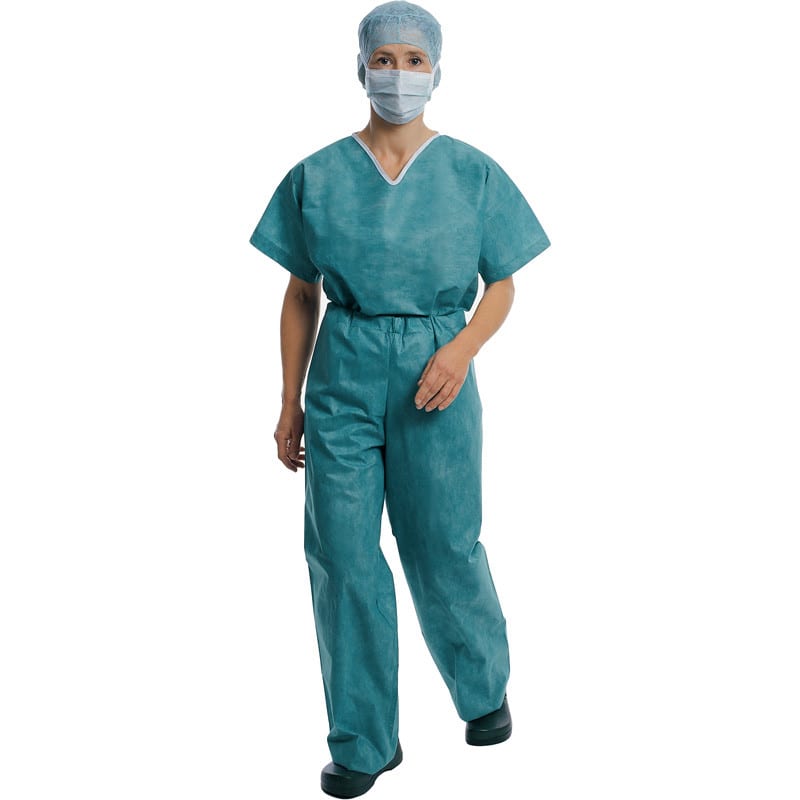 Foliodress® suit, Surgical Scrub Set Green | M