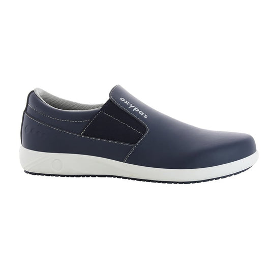 Mens' Leather Slip-On Shoes Dark Blue | 46 (11)