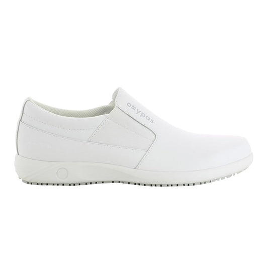 Mens' Leather Slip-On Shoes White | 40 (6.5)