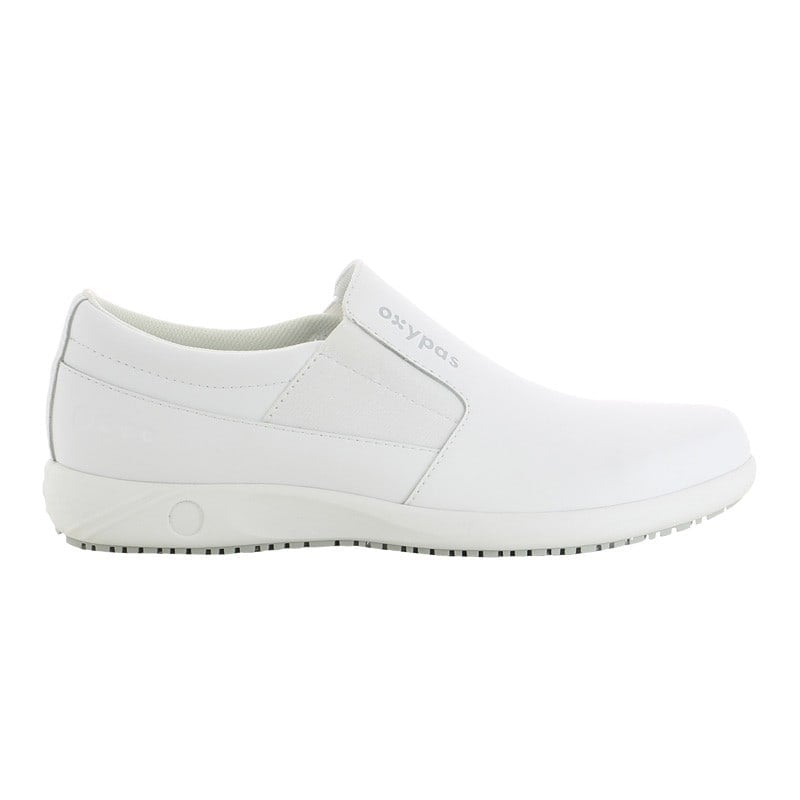 Mens' Leather Slip-On Shoes White | 44 (9.5)