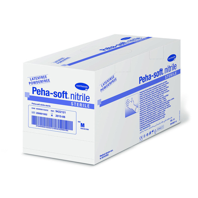 Peha-soft Nitrile, Sterile Gloves L