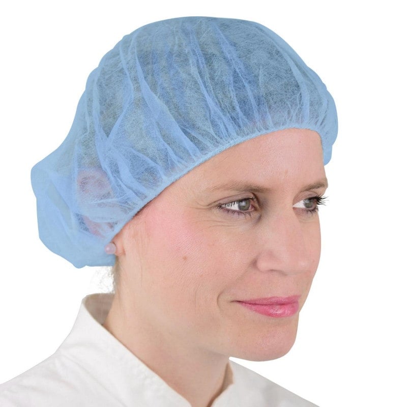 Mob Caps, Bouffant Style Blue